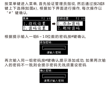 指纹锁密码设置